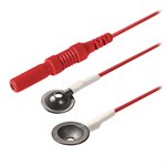 KING® Choice Disposable Deep Cup Electrode, Ag / AgCl , 10 mm cup, 1.0 m, 25 pk